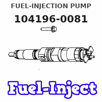 104196-0081 FUEL-INJECTION PUMP 