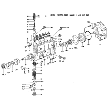 101061-8830 ZEXEL 9 410 610 795 BOSCH FUEL-INJECTION PUMP 9410610795 ...