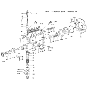 101062-8150 ZEXEL 9 410 610 804 BOSCH FUEL-INJECTION PUMP 9410610804 ...