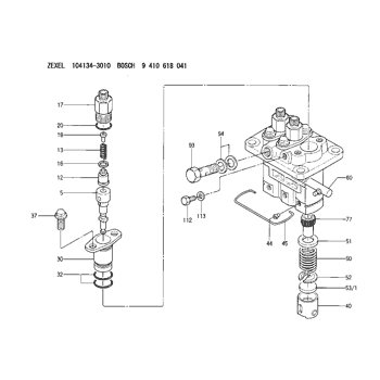 Buy 140110-4420 ZEXEL 9 413 610 004 BOSCH DELIVERY-VALVE ASSEMBLY ...