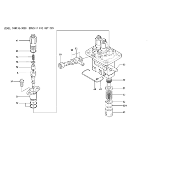 Buy 104135-3080 ZEXEL F 01G 09Y 029 BOSCH FUEL-INJECTION PUMP ...