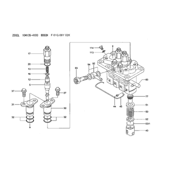 Buy 104135-4100 ZEXEL FUEL-INJECTION PUMP Cross 1041354100 131011100