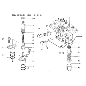 Buy 104139-4022 ZEXEL 9 410 617 094 BOSCH FUEL-INJECTION PUMP ...