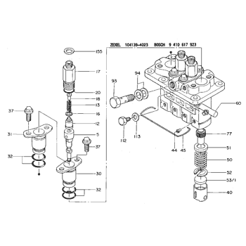 Buy 104139-4023 ZEXEL 9 410 617 923 BOSCH FUEL-INJECTION PUMP ...