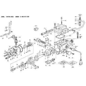 104701-2032 ZEXEL 9 460 613 261 BOSCH INJECTION-PUMP ASSEMBLY ...