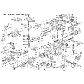 104740-0726 ZEXEL 9 460 611 514 BOSCH INJECTION-PUMP ASSEMBLY ...