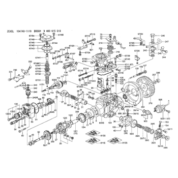 21 Zexel 9 461 613 970 Bosch Parts Set