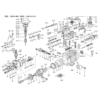 Buy 104741-4800 ZEXEL 9 460 614 013 BOSCH INJECTION-PUMP ASSEMBLY ...