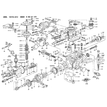 104745-3212 ZEXEL 9 460 611 871 BOSCH INJECTION-PUMP ASSEMBLY ...