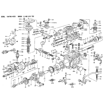 104745-4033 ZEXEL 9 460 610 702 BOSCH INJECTION-PUMP ASSEMBLY ...