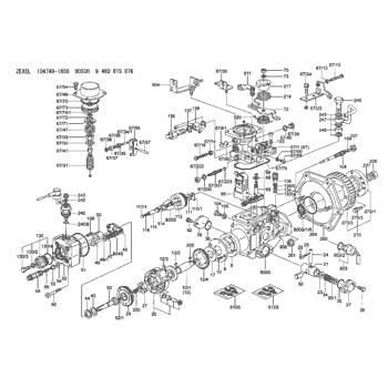 104749-1650 ZEXEL 9 460 615 076 BOSCH INJECTION-PUMP ASSEMBLY ...