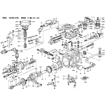 104760-4740 ZEXEL 9 460 611 474 BOSCH INJECTION-PUMP ASSEMBLY ...