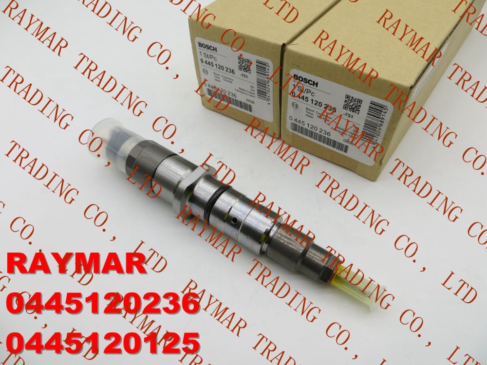 GENUINE Common rail fuel injector 0445120125, 0445120236 for C/UMMINS 4939061, 4940170, 5263308, 6745-11-3102, 6754113102