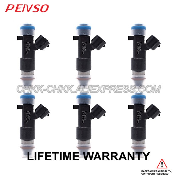 6x 0280158042 16600-CD700 fuel injector for Nissan 350Z 2003~2006 Murano 2004~2007 3.5L V6
