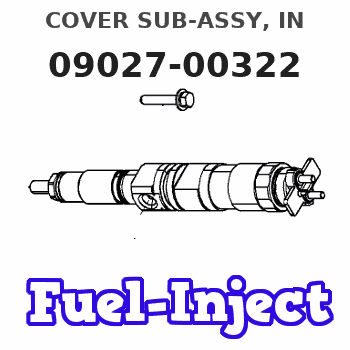 09027-00322 COVER SUB-ASSY, IN 