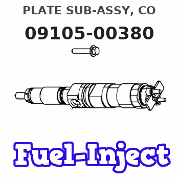 09105-00380 PLATE SUB-ASSY, CO 