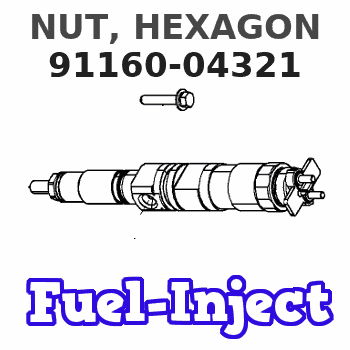91160-04321 NUT, HEXAGON 