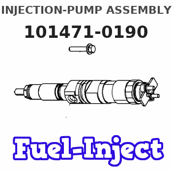 101471-0190 INJECTION-PUMP ASSEMBLY 