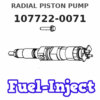 107722-0071 RADIAL PISTON PUMP 