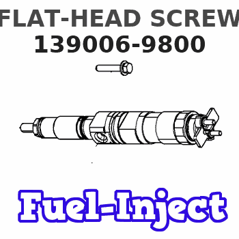 139006-9800 FLAT-HEAD SCREW 